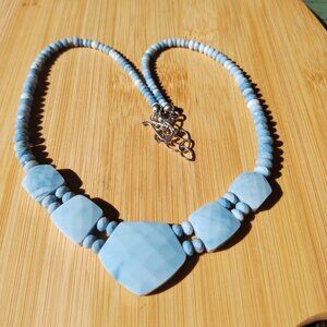 Jay King DTR , mine finds Blue Opal Beaded Station 925 Necklace-NWT-Orig. $184.2